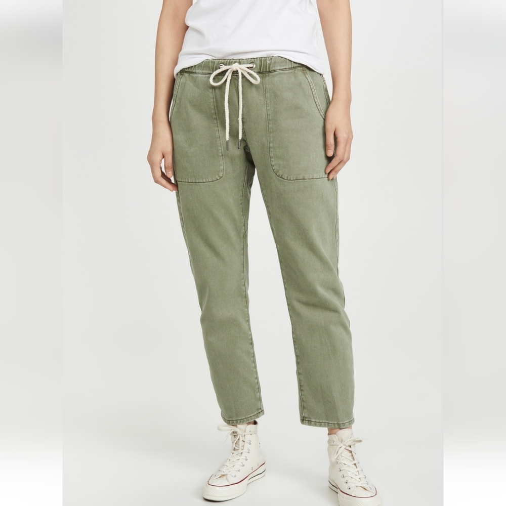 One Teaspoon Shabbies Drawstring Boyfriend Jean Super Khaki Green